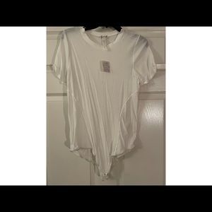 White Free People T-shirt body suit